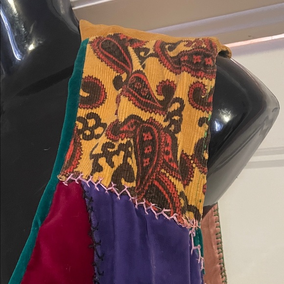 quilted handmade Patchwork Multicolor Vest - Picture 3 of 8